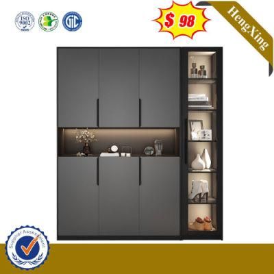 Luxury Living Room Home Furniture LED Light Corner Bar Wine Display Cabinet
