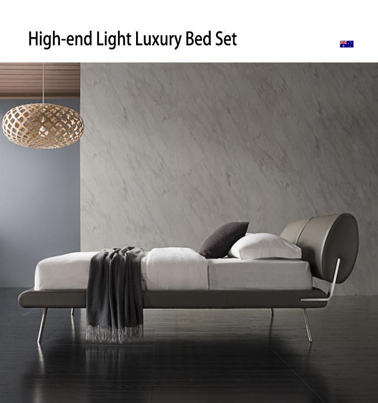 Gainsville Designer Furniture Home Furniture Modern Leather King Bed Queen Bed Gc1700