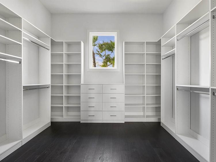 Modern White Lacquer Closet Cabinets Bedroom Furniture Walk in Wardrobes