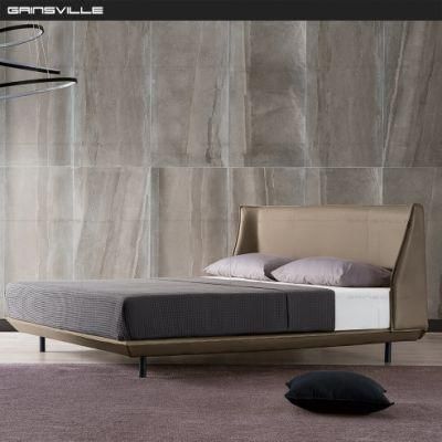 Modern Furniture Bedroom Bed with Italy Leather Gc1733