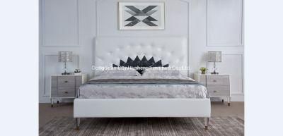 2020 New Upholstered PU Leather King Size Bed with Cheap Price