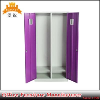 2 Door Metal Clothes Wardrobe Steel Almirah Locker