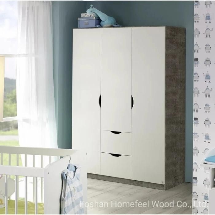 Modern MDF Wooden Bedroom Clothes Storage 2 Door Wardrobe (HF-WB44)