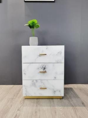 New Style Modern Domestic Home Furniture Mirrored Nightstand