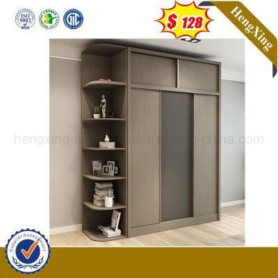 Modern Grey Bedroom Furniture Wardrobe Wooden Laminated Closet