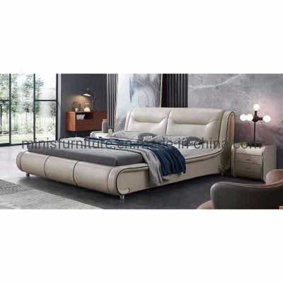 (MN-MB101) Modern Home Furniture Bedroom Adult Leather Soft Bed