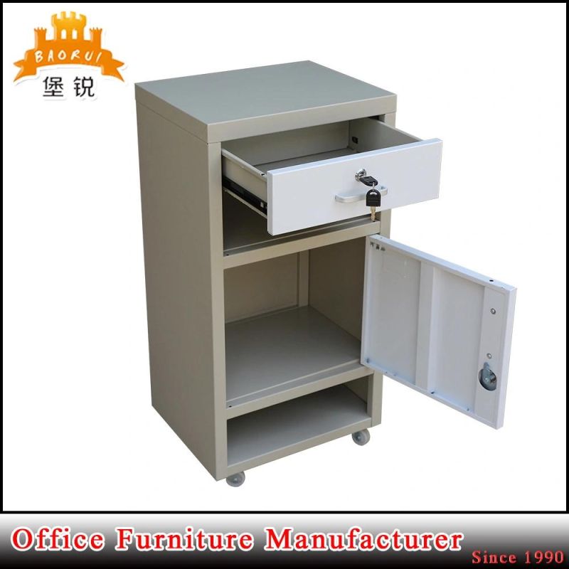 Hospital Medical Stainless Steel Top and Base Bedside Locker Jas-109