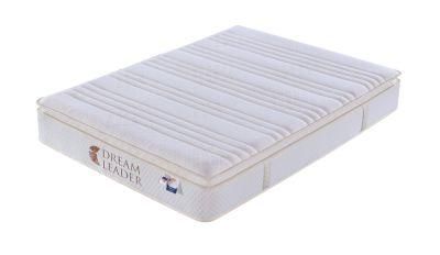 Hotel Bed Bedding Furniture Queen Size Euro Top Pocket Spring Mattress