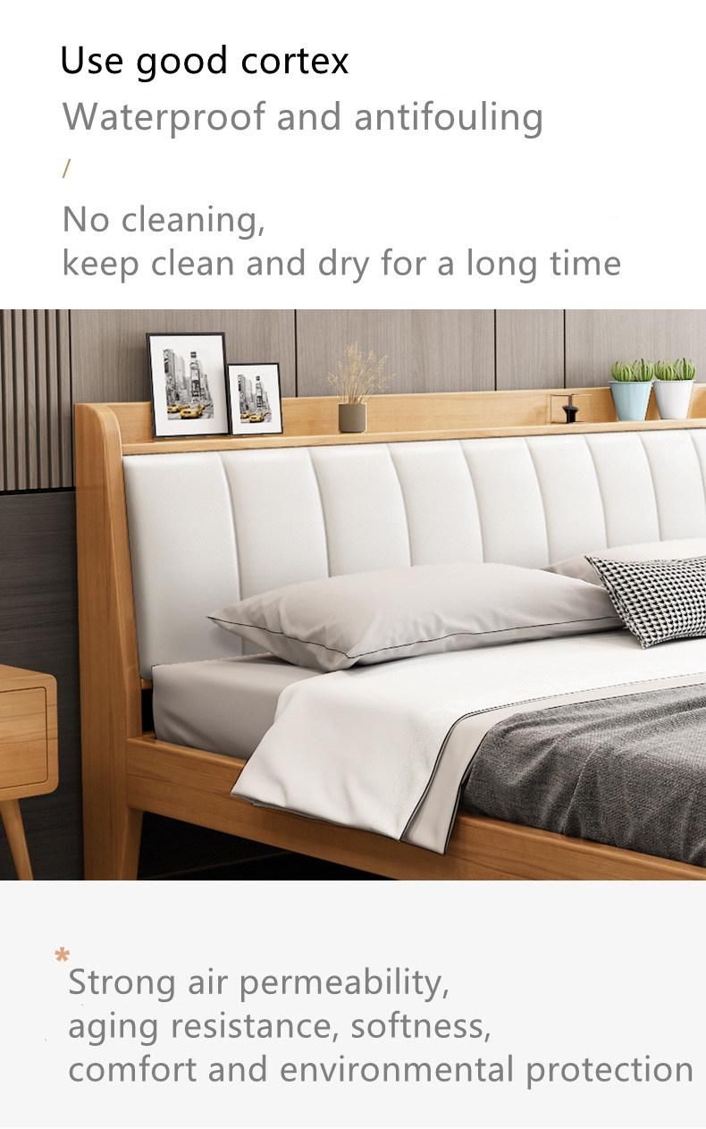Simple Style Good Price Bedroom Home Hotel Furniture Wooden Single Double Beds