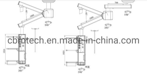 Hospital Single Arm Motorized Pendant Electrical Surgical Pendant