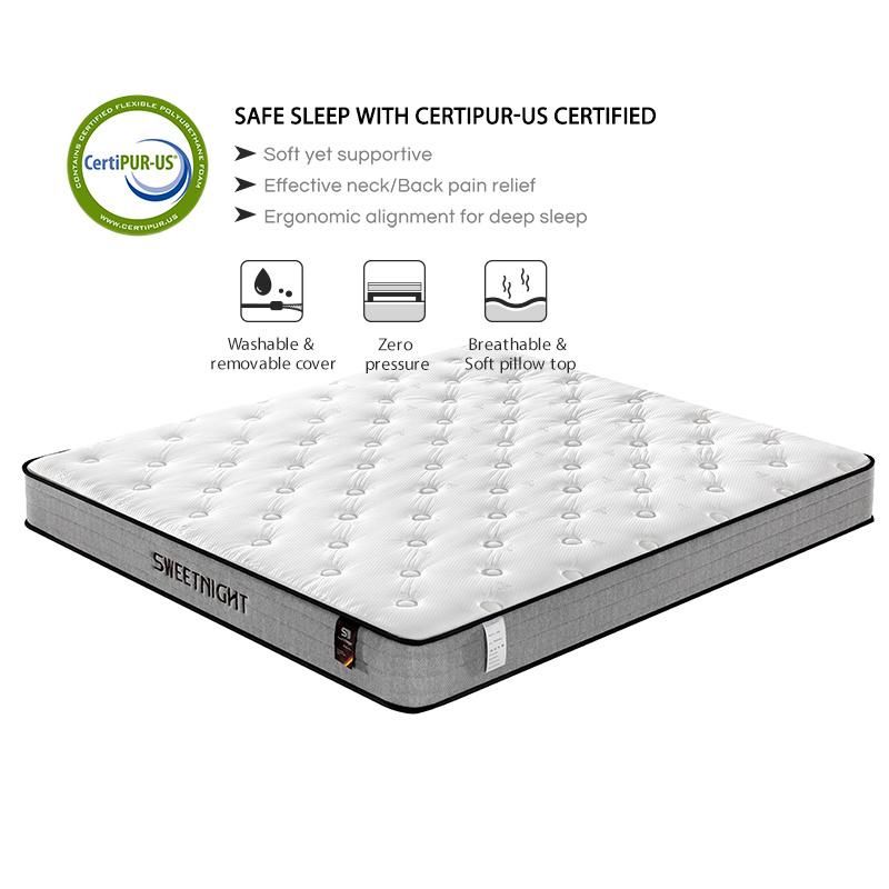 Luxury Memory Twin Foam Latex Bonnel Spring Mattress