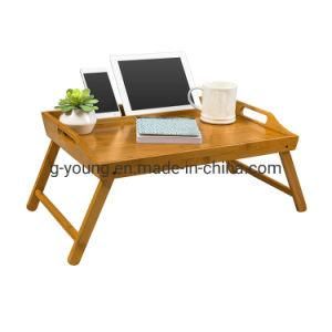 Eco-Friendly Bamboo Foldable Bed Laptop Computer Table