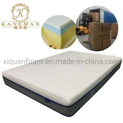 Top Rated Custom Hybrid Latex Mattress Manufacturer Supply King Size Bed Roll Pack Mattress