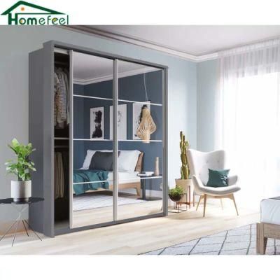Modern Quality Bedroom Full Mirrored Wardrobe Elegant Stylish Multi-Space Storage