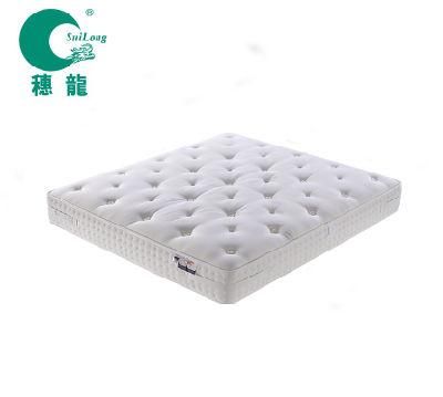 Mattress Vacuum Pure White Memory Foam Pocket Spring Mattress (SL2001)