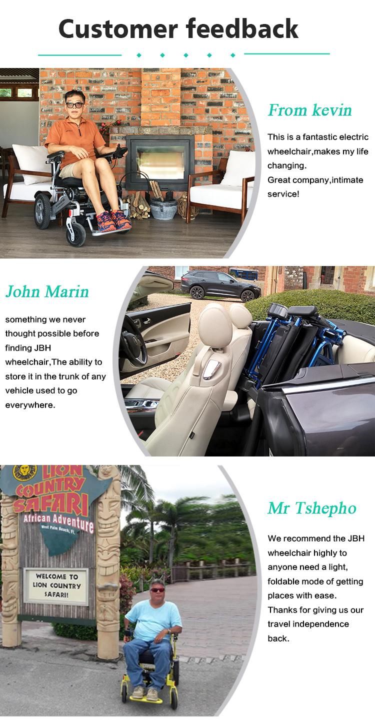 FDA Aproved Intelligent Driving Basket Portable Folding Outdoor Cheap Electric Wheelchair