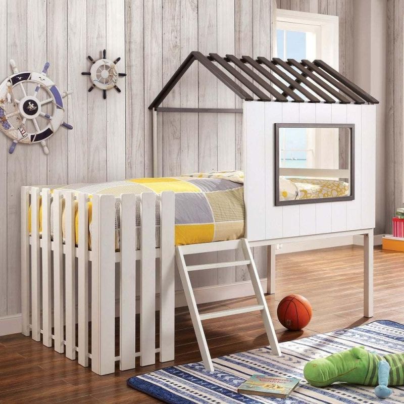 No13418 Twin Wood House Bed