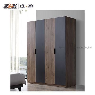 Modern MDF Bedroom Furniture Set Wooden Bedroom Wardrobe