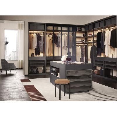 Hot Selling Customized Wooden Walk-in Bedroom Closet Wardrobe