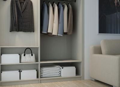 Cambodia Hotel Project Open Melamine Simple Wardrobe