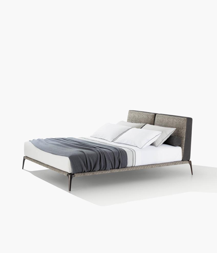 Park 1, Beds in Fabric, Metal Frame, Latest Italian Design Bedroom Set in Home and Hotel Furniture Custom-Made