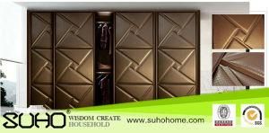 2015 Modern Upsale Leather Wardrobe Door for Bedroom Furniture