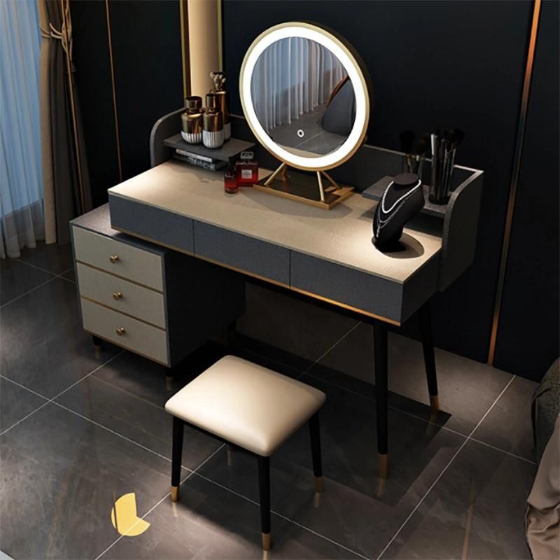 Light Luxury Dressing Table Bedroom Simple Modern Dressing Table Net Red Dressing Table Storage Cabinet Integrated Dressing Table 0006