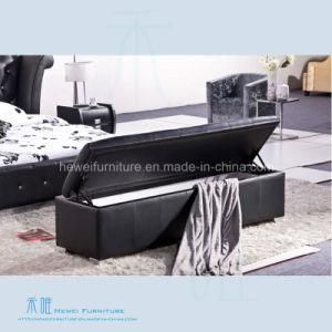 High Quality Comfortable Modern Bed Stool of Bedroom Furniture (HW-KF328BS)