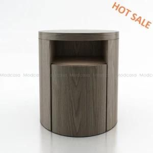 Honigold Modern Round Wooden Nightstand