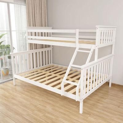 Triple Size Double Decker Large Size Bunk Bed with Solid Wood Frame