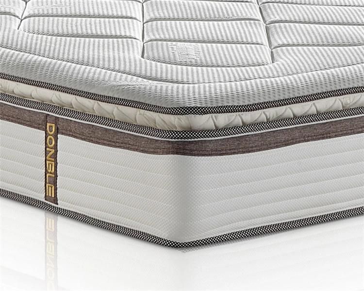 High Density Resilient Foam Customized Cooling Bamboo Fiber Wholesales Pocket Spring Hotel Mattress for Home and Hotel