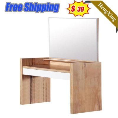 Simple Design Wholesale Wooden Hotel Home Bedroom Furniture Makeup Vanity Dresser Cabinet Mirror Dressing Table