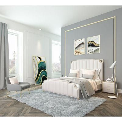 Modern Style Wooden King Bed Home Bedroom Furniture