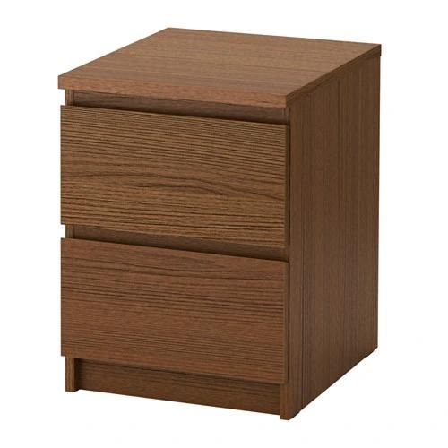 Bedroom Nightstand with Two Drawers