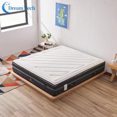 Hotel Apartment Bedroom Furniture Mattress with Relaxing Pocket Spring and Resilient Foam Layer