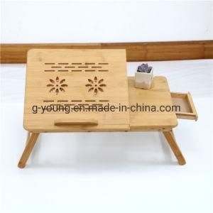 Laptop Desk Bamboo Woodenfolding Bed Table