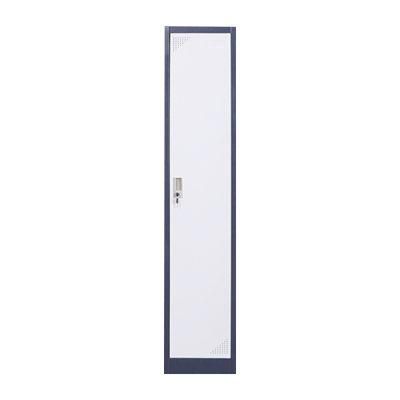 Double Color Gray with White Single Door Metal Locker Multi-Door Fresh Color Lockers