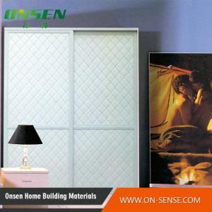 White Leather Double Door Wardrobe Design