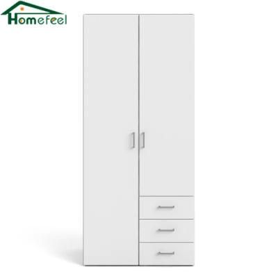 Fashion Simple Bedroom Furniture White Storage Wardrobe High Quality Wholesale