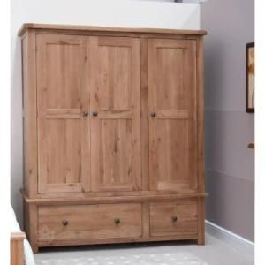 Rustic Oak Triple Wardrobe