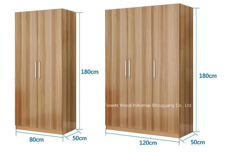 Light Walnut Panel Wardrobe Closet