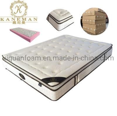5 Star Hotel Mattress High Quality with Foam Encased Spring Mattress Can Be Customized