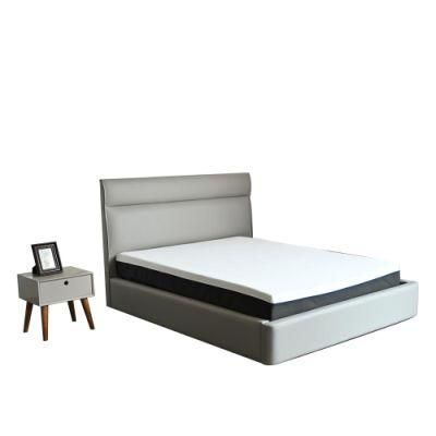 Manufacturer Bedroom Electric Birch Furniture Leather Upholstered Electric Lift Double Storage Bed
