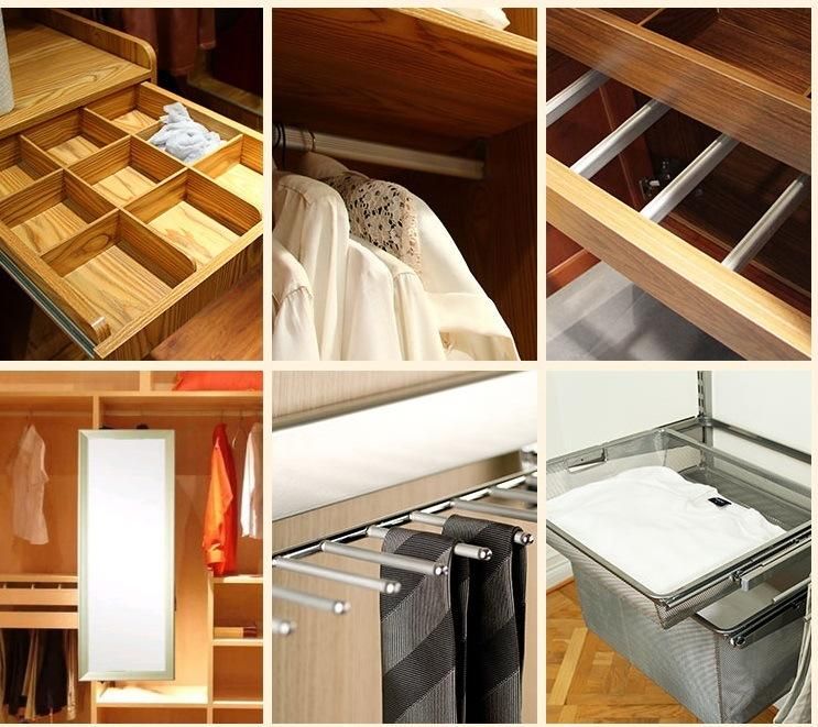 Customized Modern Soild Wooden Wardrobe Closet for Home Decoration Zf-Cw-022
