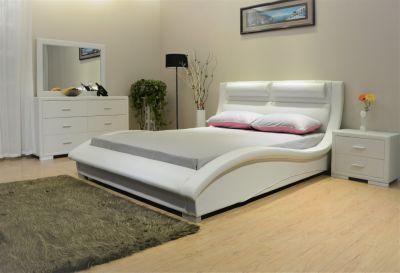 Huayang Bedroom Furniture King Size Bed PU Headboard TV Stand Storage Cabinet Night Stand PU Bed
