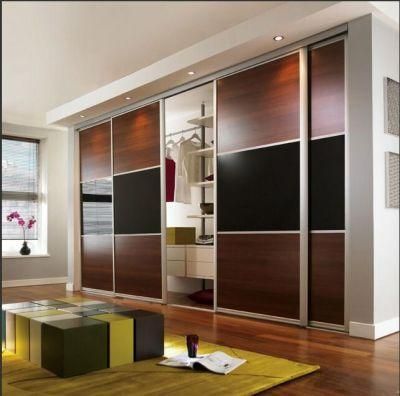 Modern Lacquer 6 Doors Luxury Furniture Wooden Bedroom Wardrobes