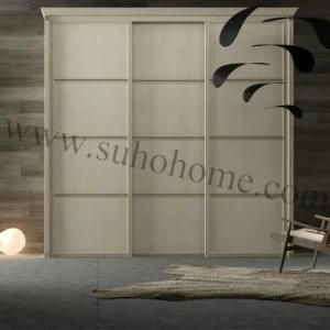 Popular Decorative Aluminum Sliding Wooden Wardrobe Door