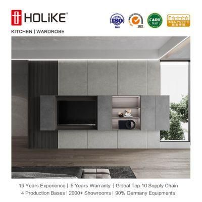 Modern Industrial Style PVC MDF Clothes Wardrobe Home Bedroom Furniture