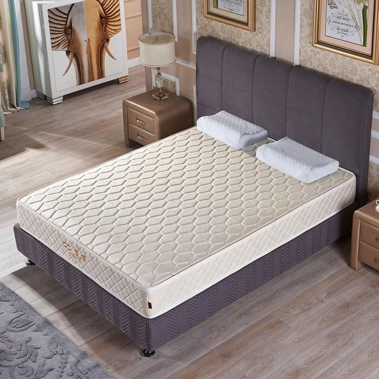 Knitting Fabric Cover Natural Latex King Size Memory Foam Pocket Spring Mattress