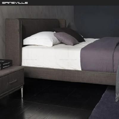Home Use Soft Backrest Bedroom Furniture Fabric Bed Gc1701